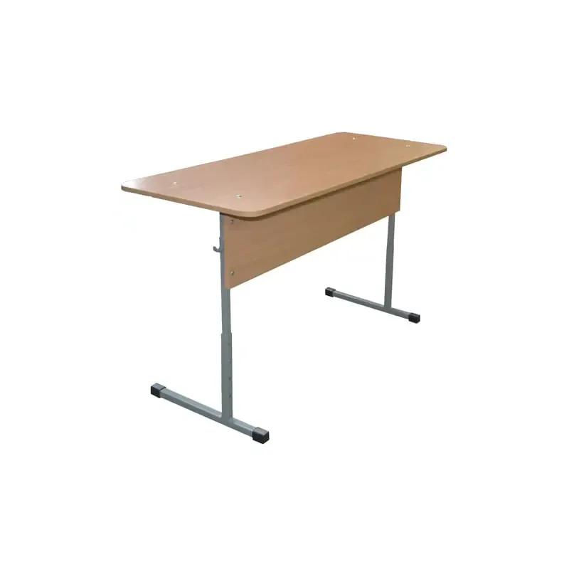 Стол-парта 2-местный регулируемый "Бюджет", 1200х500х640-760 мм, рост 4-6, серый каркас, ЛДСП бук главное фото