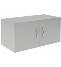 Антресоль широкая с глухими дверьми SA-770.1 Серый 770х375х370